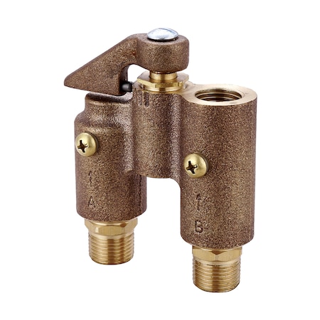 Central Brass Alliance Anti-Sweat Temperator Valve for Water Closet Tanks, NPT, Brass, Weight: 1 0555-D